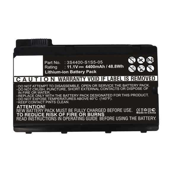 Batteries N Accessories BNA-WB-L16016 Laptop Battery - Li-ion, 11.1V, 4400mAh, Ultra High Capacity - Replacement for Fujitsu 3S4400-S1S5-05 Battery