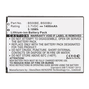 Batteries N Accessories BNA-WB-L13071 Cell Phone Battery - Li-ion, 3.7V, 1400mAh, Ultra High Capacity - Replacement for Samsung EB-B500BE Battery