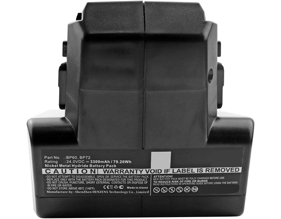 Batteries N Accessories BNA-WB-H8512 Power Tools Battery - Ni-MH, 24V, 3300mAh, Ultra High Capacity Battery - Replacement for HILTI BP60, BP72 Battery