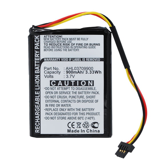 Batteries N Accessories BNA-WB-L13448 GPS Battery - Li-ion, 3.7V, 900mAh, Ultra High Capacity - Replacement for TomTom AHL03709900 Battery