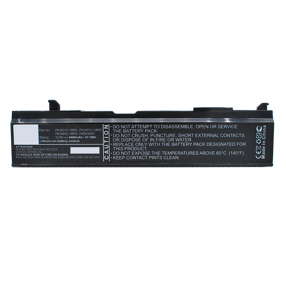 Batteries N Accessories BNA-WB-L13531 Laptop Battery - Li-ion, 10.8V, 4400mAh, Ultra High Capacity - Replacement for Toshiba PA3451U-1BRS Battery