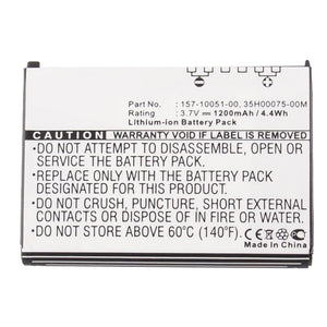 Batteries N Accessories BNA-WB-L16814 Cell Phone Battery - Li-ion, 3.7V, 1200mAh, Ultra High Capacity - Replacement for Palm 157-10051-00 Battery