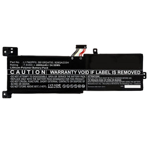 Batteries N Accessories BNA-WB-P9659 Laptop Battery - Li-Pol, 7.5V, 4600mAh, Ultra High Capacity - Replacement for Lenovo L17M2PF2 Battery