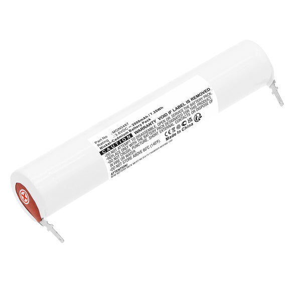 Batteries N Accessories BNA-WB-C18254 Emergency Lighting Battery - Ni-CD, 3.6V, 2000mAh, Ultra High Capacity - Replacement for Schneider MGN0487 Battery