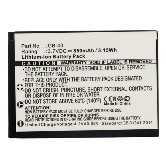 Batteries N Accessories BNA-WB-L8932 Digital Camera Battery - Li-ion, 3.7V, 850mAh, Ultra High Capacity - Replacement for GE GB-40 Battery