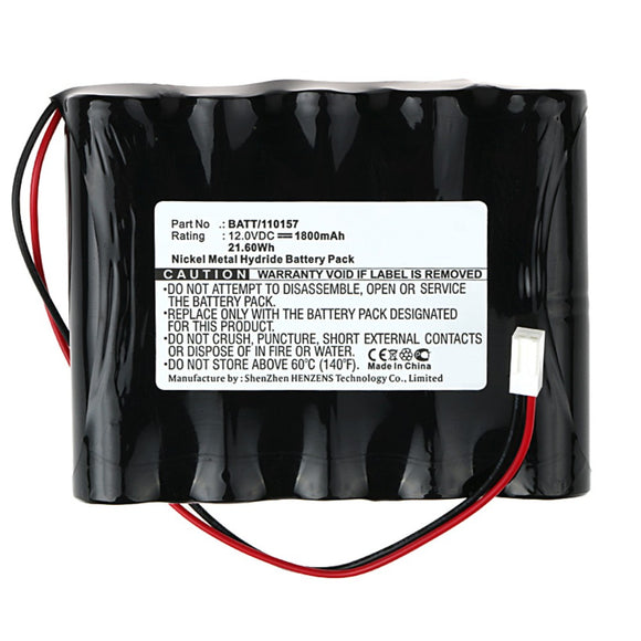 Batteries N Accessories BNA-WB-H10790 Medical Battery - Ni-MH, 12V, 1800mAh, Ultra High Capacity - Replacement for Atmos BATT/110157 Battery