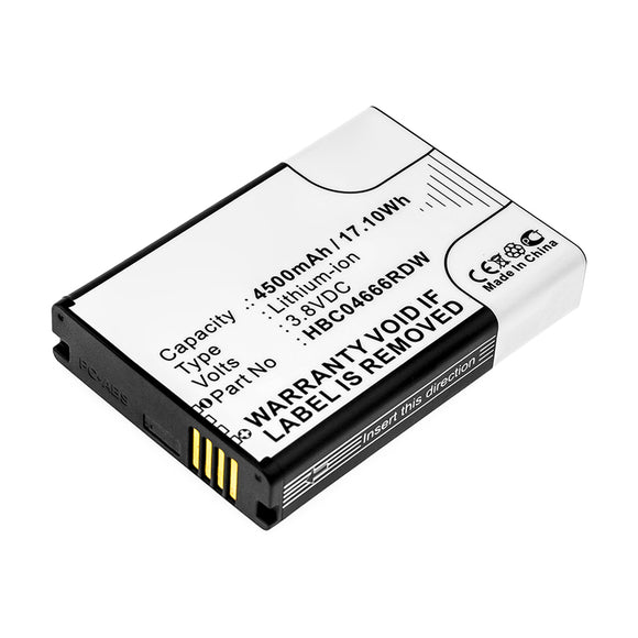 Batteries N Accessories BNA-WB-L16321 Wifi Hotspot Battery - Li-ion, 3.8V, 4500mAh, Ultra High Capacity - Replacement for Huawei HBC04666RDW Battery