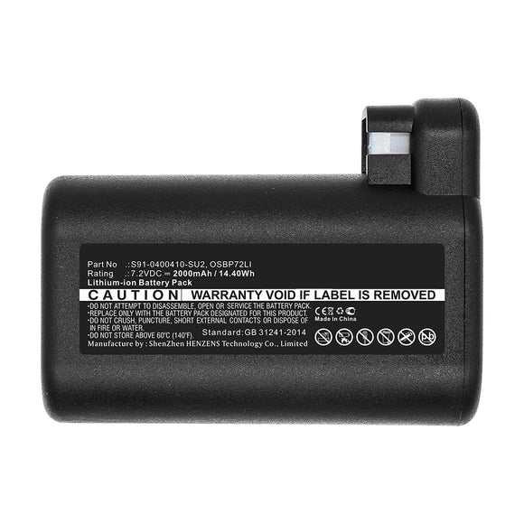 Batteries N Accessories BNA-WB-L16295 Vacuum Cleaner Battery - Li-ion, 7.2V, 2000mAh, Ultra High Capacity - Replacement for AEG OSBP72LI Battery