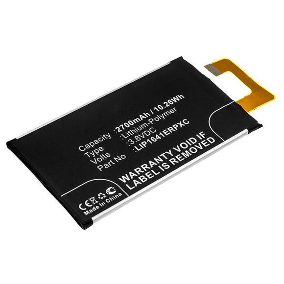 Batteries N Accessories BNA-WB-P11262 Cell Phone Battery - Li-Pol, 3.8V, 2700mAh, Ultra High Capacity - Replacement for Sony LIP1641ERPC Battery