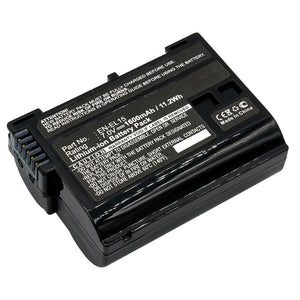Batteries N Accessories BNA-WB-L9020 Digital Camera Battery - Li-ion, 7V, 1600mAh, Ultra High Capacity - Replacement for Nikon EN-EL15 Battery