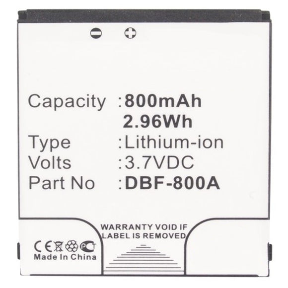 Batteries N Accessories BNA-WB-L3269 Cell Phone Battery - Li-Ion, 3.7V, 800 mAh, Ultra High Capacity Battery - Replacement for Doro DBF-800A Battery