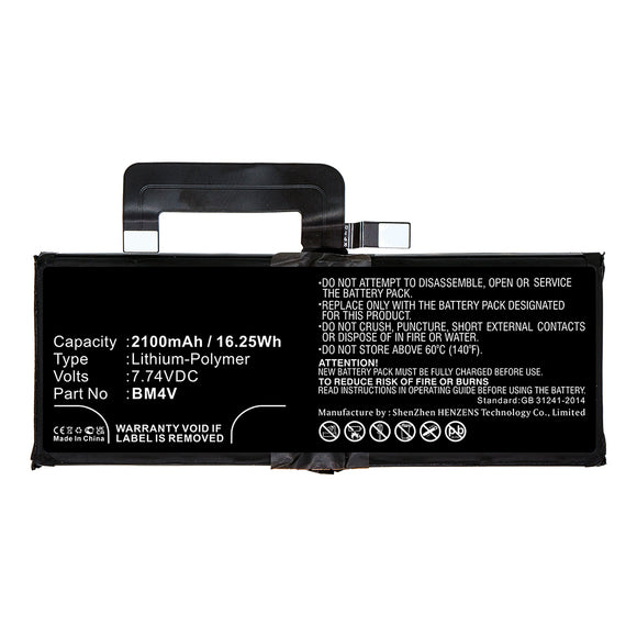 Batteries N Accessories BNA-WB-P14913 Cell Phone Battery - Li-Pol, 7.74V, 2100mAh, Ultra High Capacity - Replacement for Xiaomi BM4V Battery