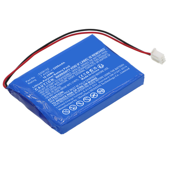 Batteries N Accessories BNA-WB-P17884 Alarm System Battery - Li-Pol, 7.4V, 2200mAh, Ultra High Capacity - Replacement for Pentair 520815Z Battery