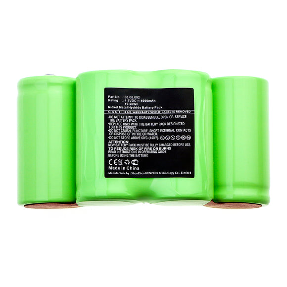 Batteries N Accessories BNA-WB-H13385 Equipment Battery - Ni-MH, 4.8V, 4000mAh, Ultra High Capacity - Replacement for Theis 08.08.002 Battery