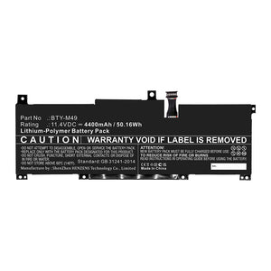 Batteries N Accessories BNA-WB-P16646 Laptop Battery - Li-Pol, 11.4V, 4400mAh, Ultra High Capacity - Replacement for MSI BTY-M49 Battery
