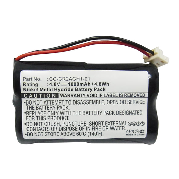 Batteries N Accessories BNA-WB-H14429 Barcode Scanner Battery - Ni-MH, 4.8V, 1000mAh, Ultra High Capacity - Replacement for Opticon CC-CR2AGH1-01 Battery