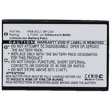 Batteries N Accessories BNA-WB-L1009 2-Way Radio Battery - Li-Ion, 3.7V, 1050 mAh, Ultra High Capacity Battery - Replacement for Baofeng BP-244 Battery