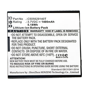 Batteries N Accessories BNA-WB-L15526 Cell Phone Battery - Li-ion, 3.7V, 1400mAh, Ultra High Capacity - Replacement for Blu C505629140I Battery